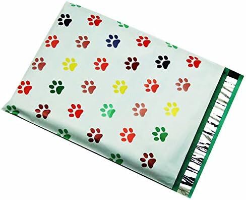 500 10x13 Puppy Paws Poly Mailers Shipping Envelopes Bags 10" x 13" By ValueMailers … in Saudi Arabia