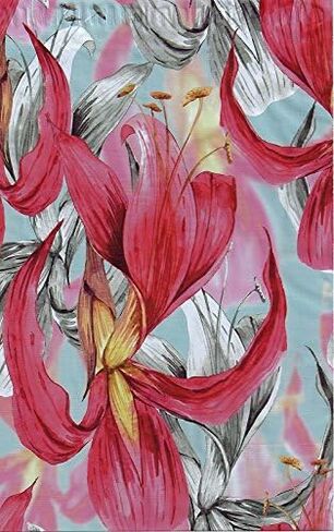 10x13 (200) Red Tropical Flowers Designer Poly Mailers Shipping Envelopes Boutique Custom Bags By ValueMailers (10" X 13") in Saudi Arabia