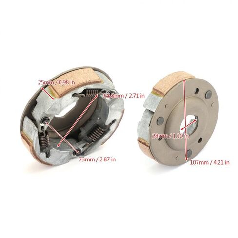 Complete Clutch Shoes Weight Set and Spring Compatible with Kawasaki KSF90 KFX90 2007-2020 in Kuwait