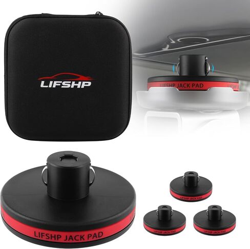 وسادات رفع الرافعة لطراز Tesla 3/Y/S/X وModel Y Juniper (2013-2026)، كرات رفع شديدة التحمل مع تصميم قفل زنبركي آمن، 4 عبوات مع حقيبة تخزين، حماية البطارية والهيكل in Kuwait