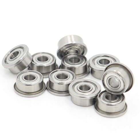 Flanged Bearings 10PC SF693ZZ Flange Deep Groove Ball Bearing 3x8x4mm Double Shielded Stainless Steel Flanged Ball Bearings SF693Z SF693-2Z SF693 Z ZZ Industrial Products in Kuwait