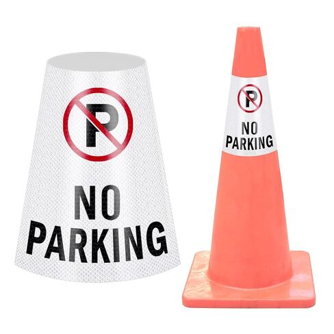 Handicap Reserved Parking Cone Sleeve - Wheelchair Accessible High Visibility Safety Traffic Cone Reflective Collar Signs for Parking Lots, Roads, Garages, and Events (Handicap Reserved Parking) in Kuwait