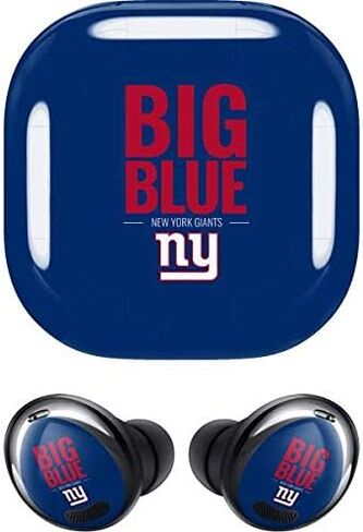 غلاف صوتي من Skinit متوافق مع Samsung Galaxy Buds Pro - تصميم شعار فريق NFL New York Giants مرخص رسميًا in Kuwait