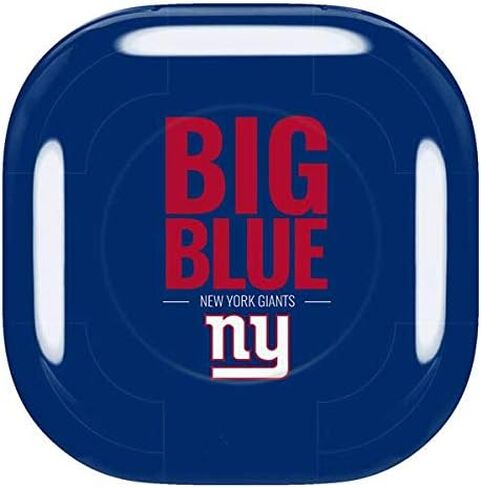 غلاف صوتي من Skinit متوافق مع Samsung Galaxy Buds Pro - تصميم شعار فريق NFL New York Giants مرخص رسميًا in Kuwait
