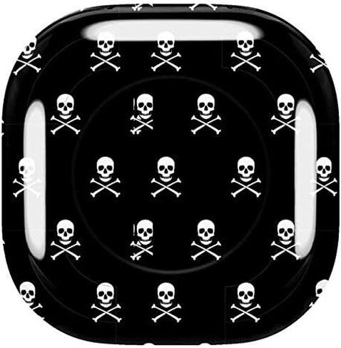Skinit Decal Audio Skin Compatible with Samsung Galaxy Buds Pro Originally Designed Skull and Crossbones (White) Design in Kuwait