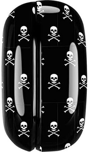 Skinit Decal Audio Skin Compatible with Samsung Galaxy Buds Pro Originally Designed Skull and Crossbones (White) Design in Kuwait