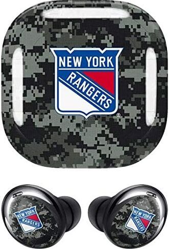 Skinit Decal Audio Skin Compatible with Samsung Galaxy Buds Pro - Officially Licensed NHL New York Rangers Camo Design in Kuwait