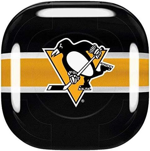 Skinit Decal Audio Skin Compatible with Samsung Galaxy Buds Pro - Officially Licensed NHL Pittsburgh Penguins Jersey Design in Kuwait