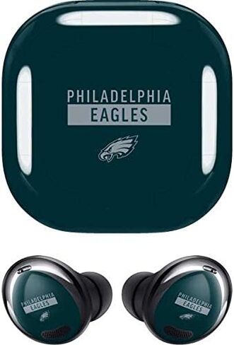 Skinit Decal Audio Skin Compatible with Samsung Galaxy Buds Pro - Officially Licensed NFL Philadelphia Eagles Green Performance Series Design in Kuwait