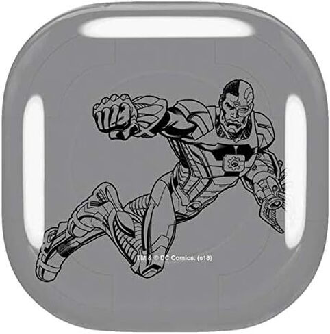 غلاف صوتي من Skinit متوافق مع Samsung Galaxy Buds Pro - تصميم Warner Bros Cyborg Comic Pop المرخص رسميًا in Kuwait