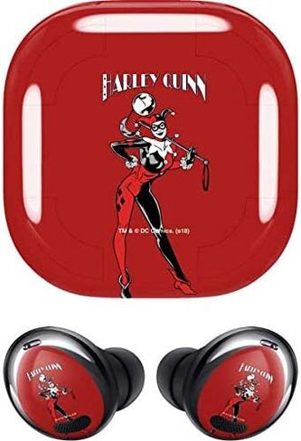 Skinit Decal Audio Skin Compatible with Samsung Galaxy Buds Pro - Officially Licensed Warner Bros Harley Quinn Portrait Design in Kuwait