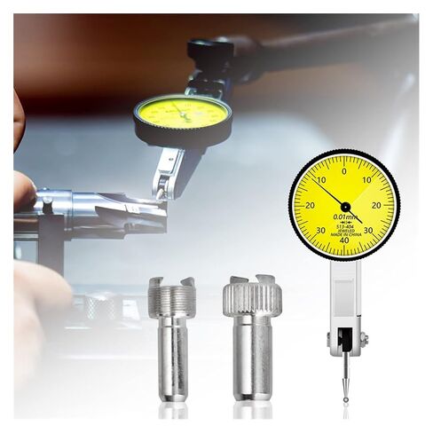 Dial Indicator, Lever Dial Indicator Gauge with Dovetail Slot Dial Gauge Test Indicator Fit for 0-40mm 0.01mm Measuring Instrument Tool in Kuwait