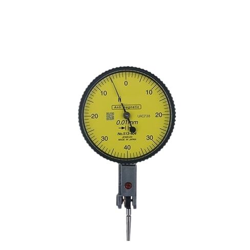 Dial Indicator, 513-404 Lever Table Dial Indicator 0-0.8mm 0.01mm 32mm 38mm Gauge Scale Metric Dovetail Rails Indicator Measuring(25mm) in Kuwait