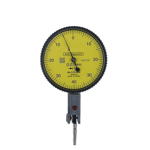 Dial Indicator, 513-404 Lever Table Dial Indicator 0-0.8mm 0.01mm 32mm 38mm Gauge Scale Metric Dovetail Rails Indicator Measuring(25mm) in Kuwait