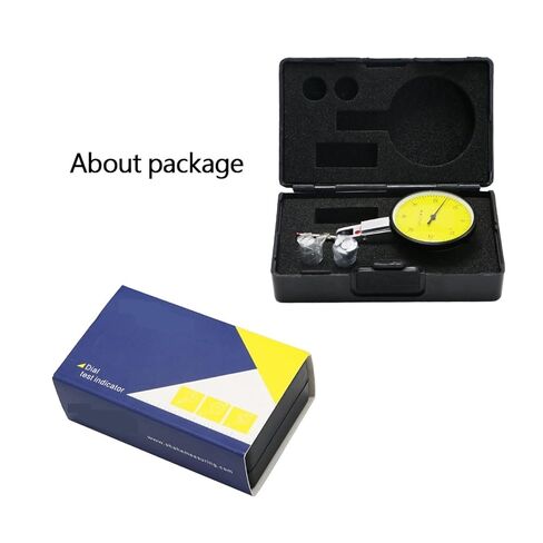 Dial Indicator, 0-0.2mm Lever Dial Indicator Gauge with Measuring Ruby Probes Dial Test Indicators Gauge Measuring Tools in Kuwait