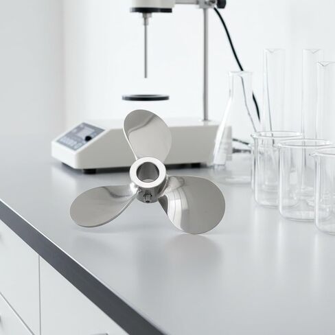 Three-Leaf Stirring Impeller Food Grade 3- Mixing Propeller Mirror Polished Mixer Accessory for Industrial, Outer Diameter 150mm, Inner Hole 12mm, 304 Stainless Steel in Kuwait