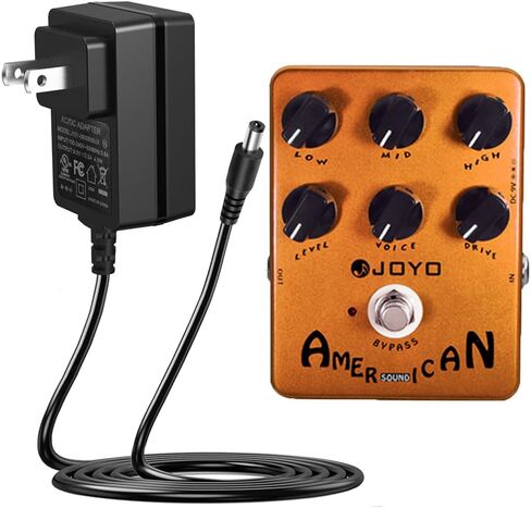 JOYO American Sound Amp Simulator Pedal JF-14 مع محول طاقة دواسة DC 9V 500mA in Saudi Arabia