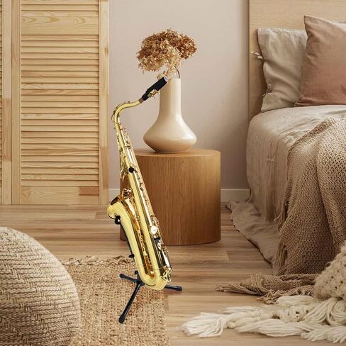 Toyvian Alto Tenor Saxophone Stand Portable Instrument Holder Saxophone Rack Display Holder with Tripod Base for Wind Instrument Storage in Kuwait