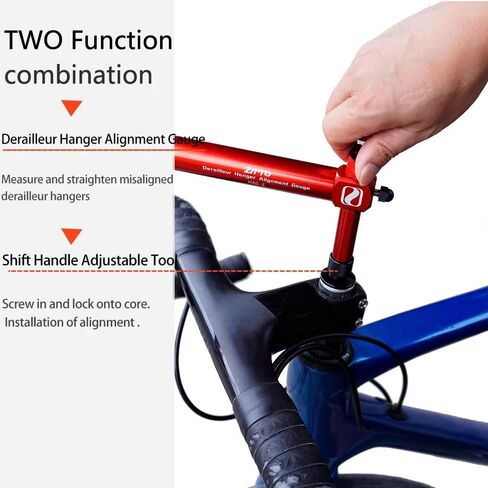محول أداة قياس زاوية ناقل الحركة لدراجة الطريق من ZTTO، صامولة قياس محاذاة شماعة Derailleur، ضبط ارتفاع رافعة فرامل التحول وتنظيم الدراجة (جوز المحول) in Kuwait