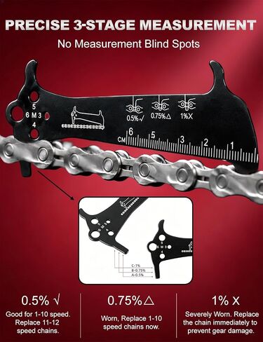 NOVASPARK Bike Chain Tool Kit Disconnect 6-12S Chains with in-Handle Storage Master Link Pliers and 3-Stage Wear Checker for MTB Road Bicycle Home Garage in Kuwait