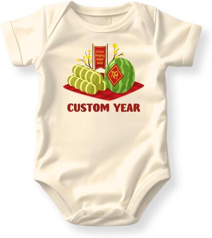 Chuc Mung Nam Moi 2026 Vietnnamesse Baby Bodysuit, Kids & Toddler T-Shirt – Lunar New Year Outfit in Saudi Arabia