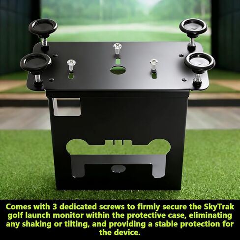 حافظة واقية معدنية لشاشة Skytrak Golf Launch، صندوق حماية مع 4 أقدام قابلة للتعديل لـ Skytrak. جهاز آمن وآمن. هدايا مثالية لمحبي الجولف in Kuwait