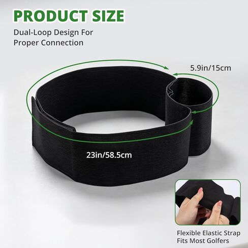 Golf Swing Arm Band, Swing Posture Fixing Golf Training aid, Tight Restraint Arm Strap Improves Swing Plane & Stability, Unisex Golf Gear for Novice Indoor & Outdoor Training in Kuwait