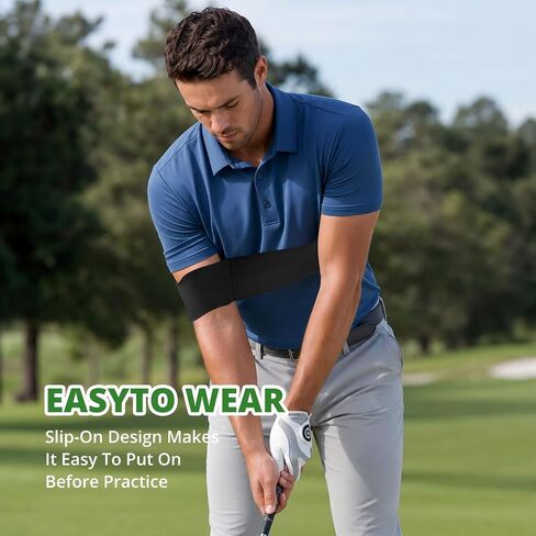 Golf Swing Arm Band, Swing Posture Fixing Golf Training aid, Tight Restraint Arm Strap Improves Swing Plane & Stability, Unisex Golf Gear for Novice Indoor & Outdoor Training in Kuwait