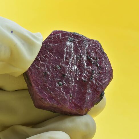 CERTIFIED Perfect Rough Natural Red Ruby 143.72 Ct Loose Gemstones UnCut Rough in Kuwait