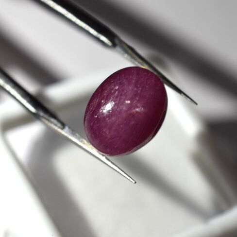 Star Ruby High Grade Quality 9.80 Ct Natural Red Oval Cut CERTIFIED Gemstone in Kuwait