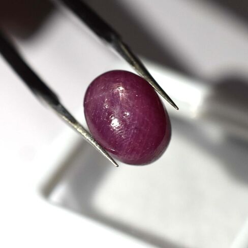 Star Ruby High Grade Quality 9.80 Ct Natural Red Oval Cut CERTIFIED Gemstone in Kuwait