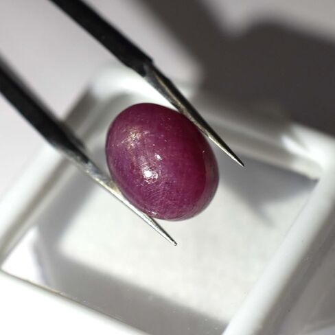 Star Ruby High Grade Quality 9.80 Ct Natural Red Oval Cut CERTIFIED Gemstone in Kuwait