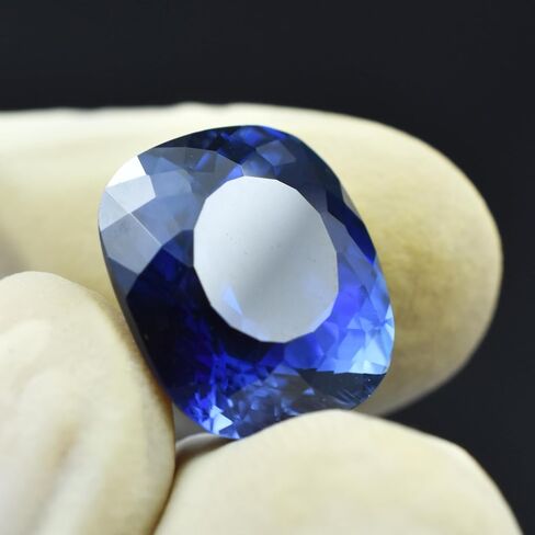 AAA+ CERTIFIED 13.20 Ct Natural Blue Tanzanite Best Loose Gemstone Cushion Cut. in Kuwait