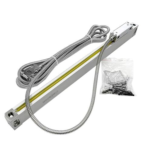 SINO 0.005mm Linear Scales Grating Ruler 5um Sensor Encoder TTL 100mm 150 200 250mm 300 350 400mm for Lathe Milling Tools(100mm Travel) in Saudi Arabia