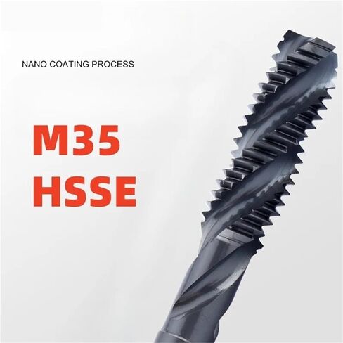 1PCS HSSE American Fine Spiral Fluted Tap UNC UNF UNS UNEF 1-64 4-48 2-56 12-32 3/16 5/16 3/8 Machine With Red Ring(UNEF 1I4-36) in Kuwait