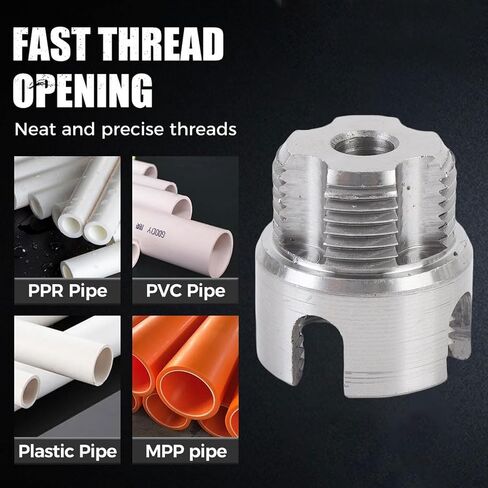 مجموعة من 4 أدوات خيوط الأنابيب الخارجية الداخلية من Oumefar مصنوعة من سبائك الصلب PVC PPR خيط الأنابيب البلاستيكية G3/4 1/ بوصة ساق سداسية لإصلاح السباكة والمشروعات اليدوية in Kuwait
