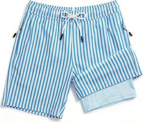 Boys Toddler Swim Trunks w/Compression Liner, Quick Dry Kids Board Swim Shorts, UPF 50+ Bathing Suit w/Zip Pockets in Kuwait