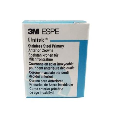 3M ESPE 907024 Unitek الفولاذ المقاوم للصدأ التيجان الأمامية الأولية #4 الجانب الأيسر العلوي 5/Pk in Kuwait