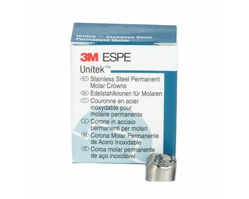 3M ESPE 907006 Unitek الفولاذ المقاوم للصدأ التيجان الأمامية الأولية #6 الجزء العلوي الأيسر المركزي 5/Pk in Kuwait