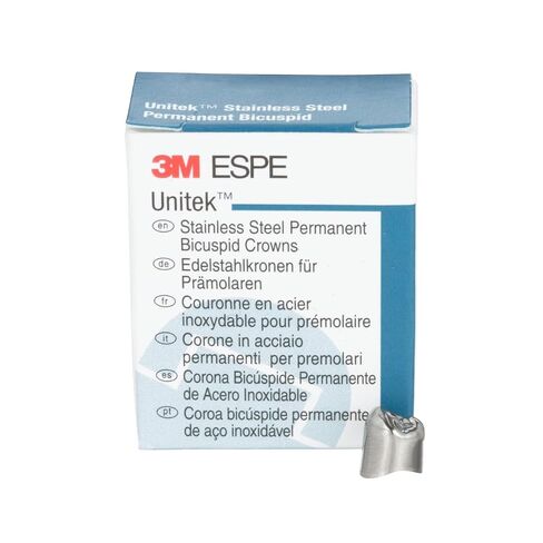 3M ESPE 907032 Unitek الفولاذ المقاوم للصدأ التيجان الأمامية الأولية #2 الجزء العلوي الأيمن الجانبي 5/Pk in Kuwait