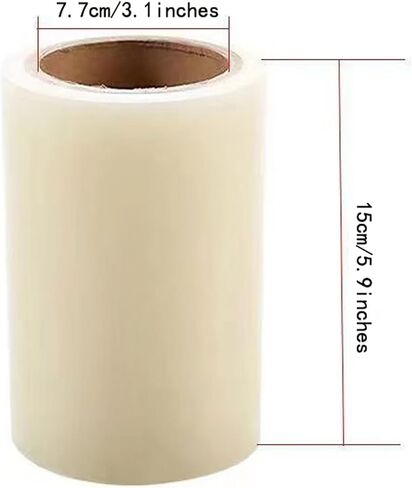 Transparent/Blue Disposable Shoe Film for Shoe Film Machine, Universal Size for Commercial Venue and Indoor Service Personnel(2 Roll*7.5CM+15CM) in Saudi Arabia