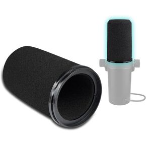مرشح SOULWIT Pop لـ Shure SM7B/SM7dB، غطاء ميكروفون واقٍ، رغوة الزجاج الأمامي البديلة - شكل أسطواني، موديل RK345/RK345B in Saudi Arabia