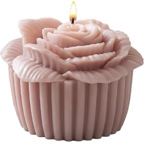 Rose Flower Cylinder Candle Molds Rose Cake Candle Silicone Mold for Candles Making Resin Casting Aromatherapy Candles Handmade Wax Home Decor in Saudi Arabia