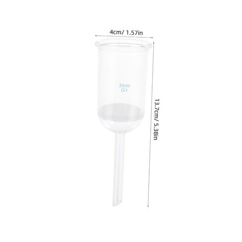 Laboratory Acid Resistant Glass Filtering Funnel 35ml Sand Experiment Funnel in Kuwait