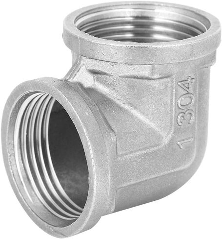 Srliya G1 Female Thread Elbow Threaded Pipe Fitting Elbow Female Thread Pipe Threaded Connector 304 Stainless Steel 32mm Inner Diameter with Connection for Pl in Kuwait