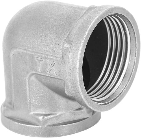 Srliya G1 Female Thread Elbow Threaded Pipe Fitting Elbow Female Thread Pipe Threaded Connector 304 Stainless Steel 32mm Inner Diameter with Connection for Pl in Kuwait