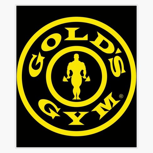 Golds Gym Sticker Bumper Sticker Vinyl Decal 5" in Kuwait