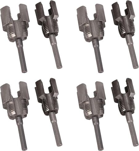 Generic مجموعة قطع خيوط الأنابيب تقطع الخيوط الداخلية الخارجية بكفاءة لإصلاح السباكة، مادة سبائك الصلب 10 قطع لأنابيب PPR PVC MPP in Kuwait