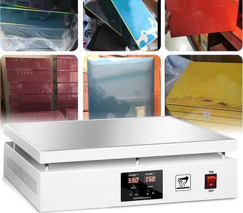 Desktop Heating Sealing Machine, Cellophane Wrapping Machine with Dual Temperature Display, Accurate Temperature Control-White in Kuwait