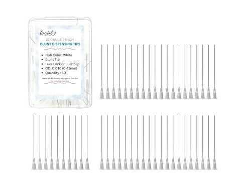 Rachel's Closeouts 10 Packs of 14 Gauge Needle 2-inch Dispensing Needle in Your Choice of Gauge & Pcs Blunt Tip Needle Industrial Dispensing Needle | Luer Lock Needle | Syringe Needles | in Kuwait